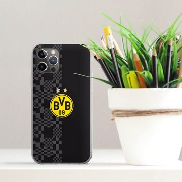 DeinDesign Handyhülle Borussia Dortmund BVB Trikot BVB Away Trikot 22/23, Apple iPhone 12 Pro Silikon Hülle Bumper Case Handy Schutzhülle