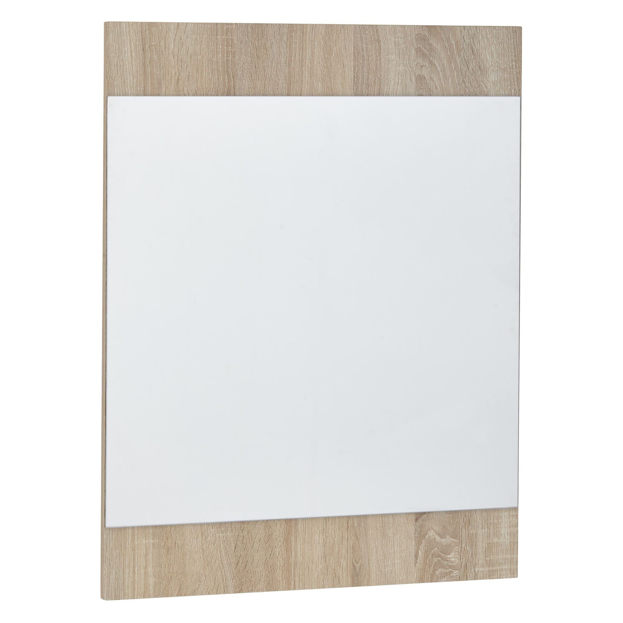 KADIMA DESIGN Wandgarderobe Wandspiegel Sonoma Eiche 60x80x1,8cm Design,  Hängespiegel Spiegel Wand, Moderner Garderobenspiegel