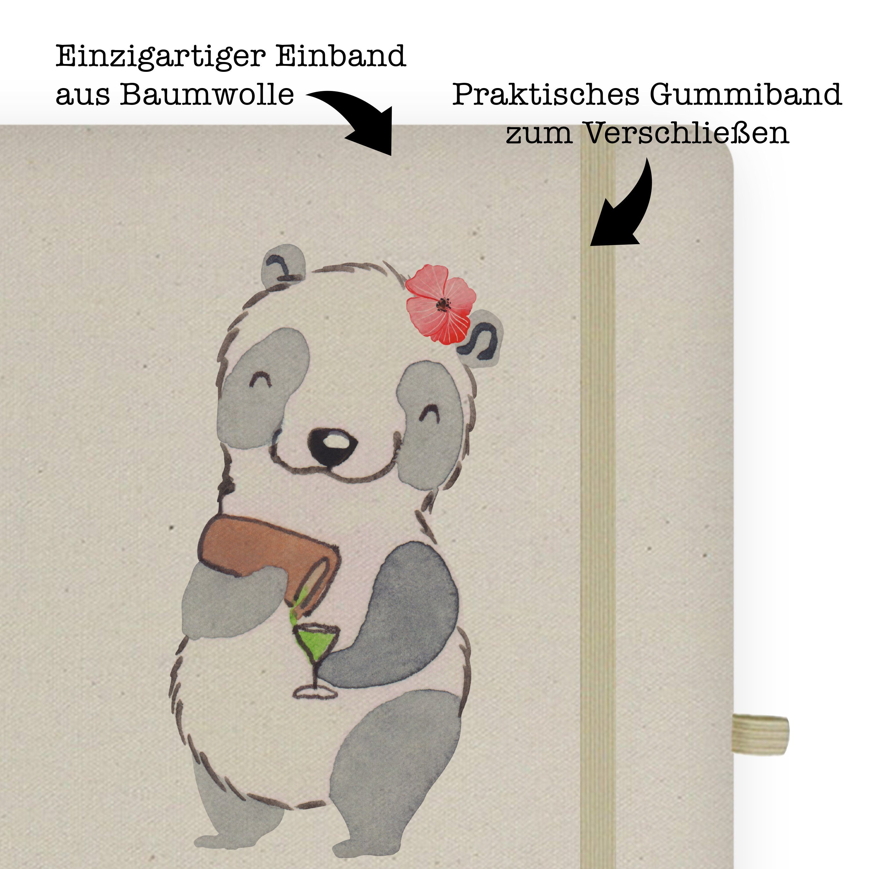 - Transparent Mr. Kneipenwirtin Eintrage & Geschenk, & mit Mrs. Herz Panda Gastwirtin, - Notizbuch Mrs. Mr. Panda