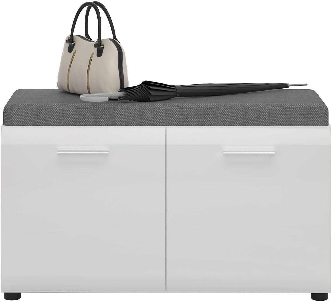 LIVING CHARM Sitzbank Merano, Breite 96 cm, mit Sitzkissen