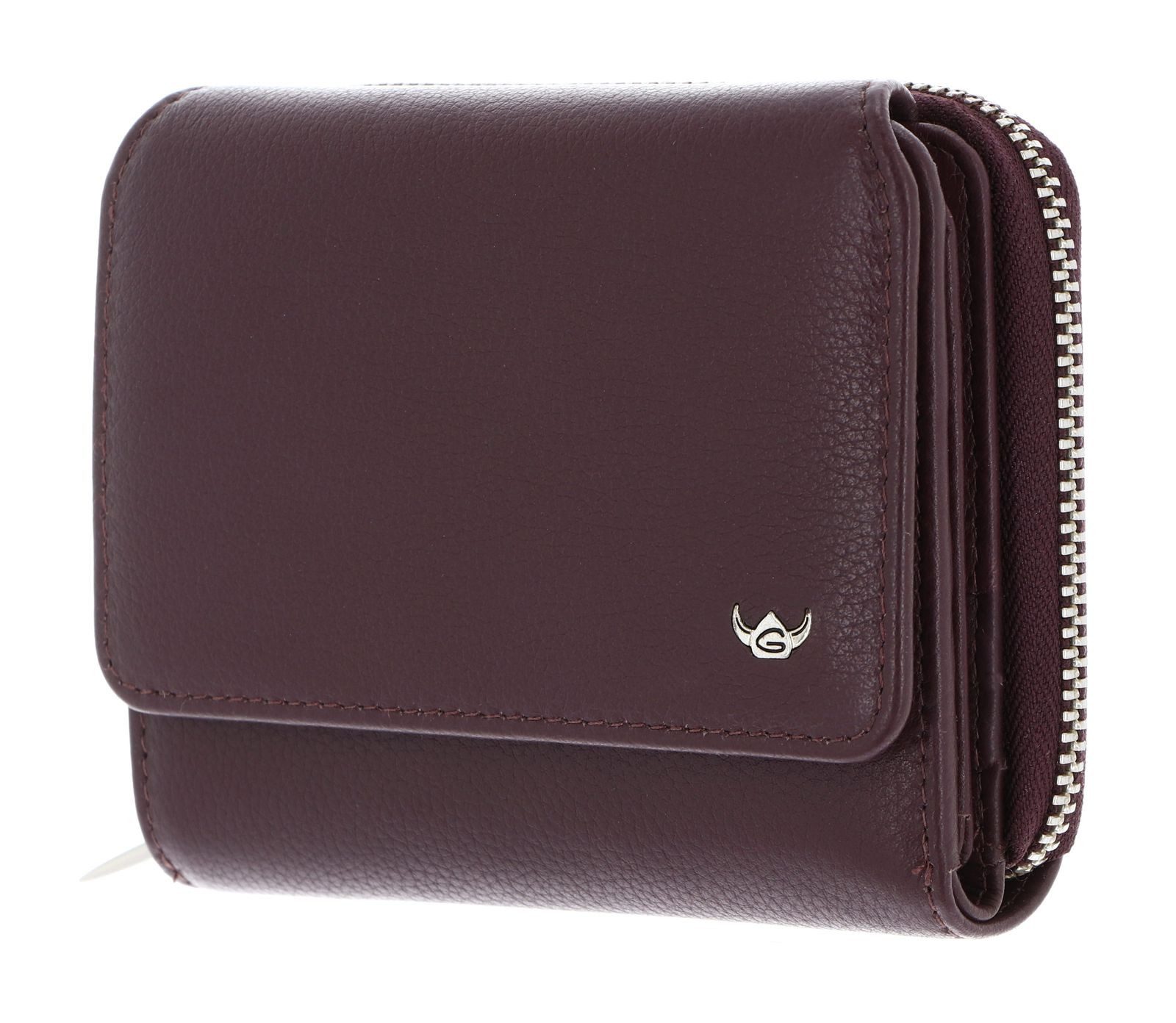 Golden Head Geldbörse Zipped Billfold Coin Wallet, aus echtem Leder mit RFID-Blocker Schutz