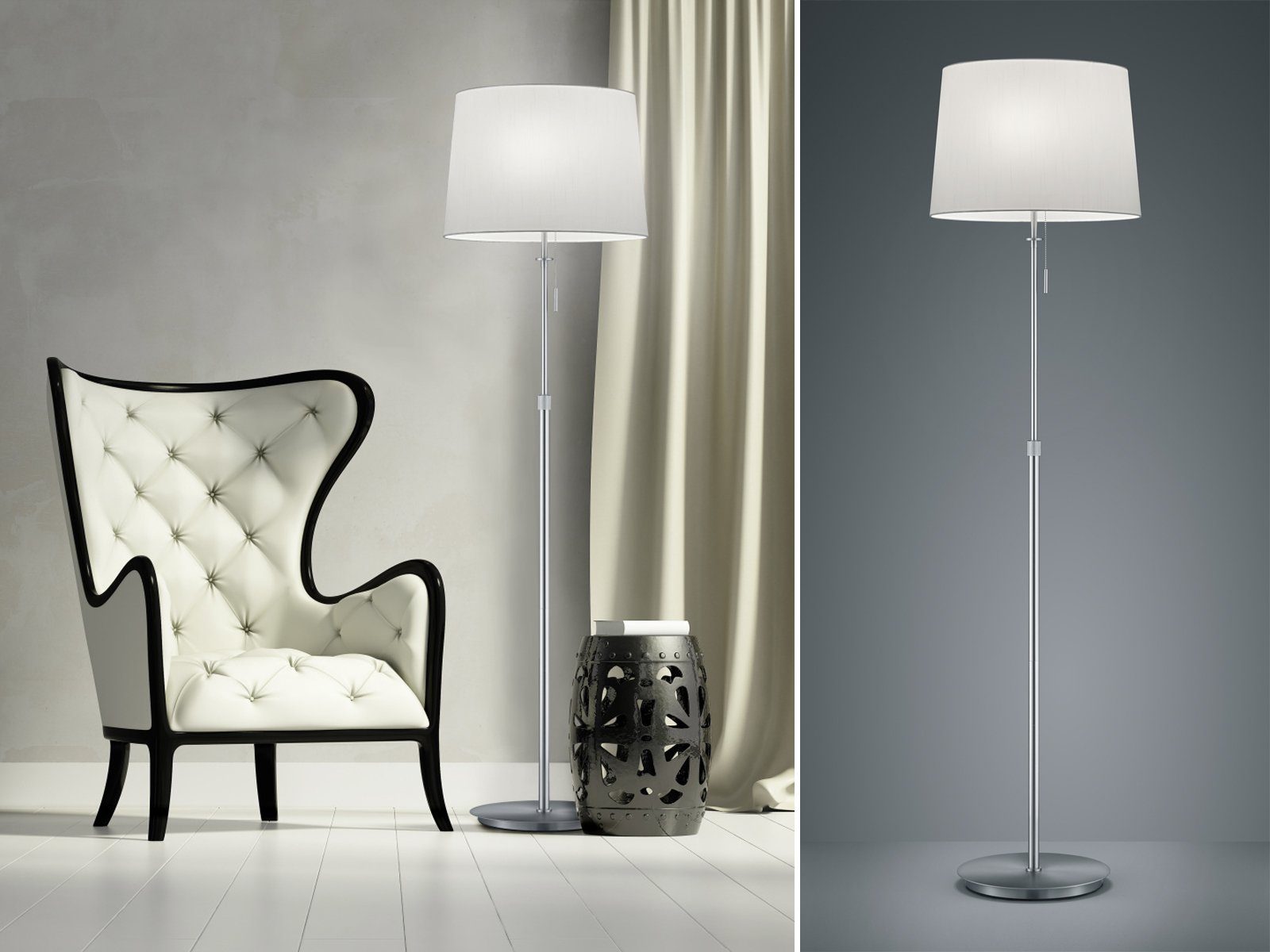 TRIO Leuchten LED Stehlampe, LED wechselbar, Warmweiß, Design-klassiker höh günstig online kaufen