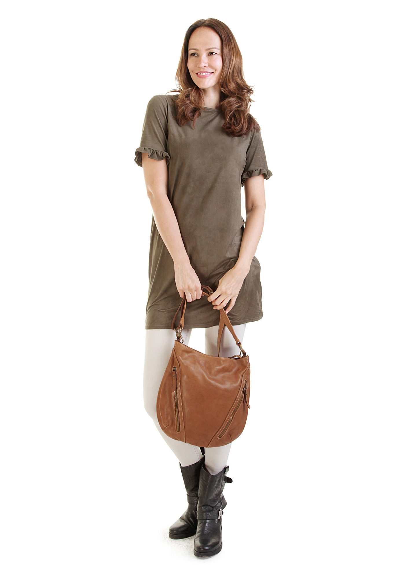 Cluty Shopper, echt Leder, Made in Italy