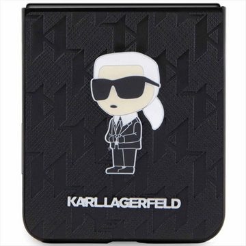 KARL LAGERFELD Smartphone-Hülle Karl Lagerfeld Samsung Galaxy Z Flip5 Hülle Saffiano Monogram Ikonik