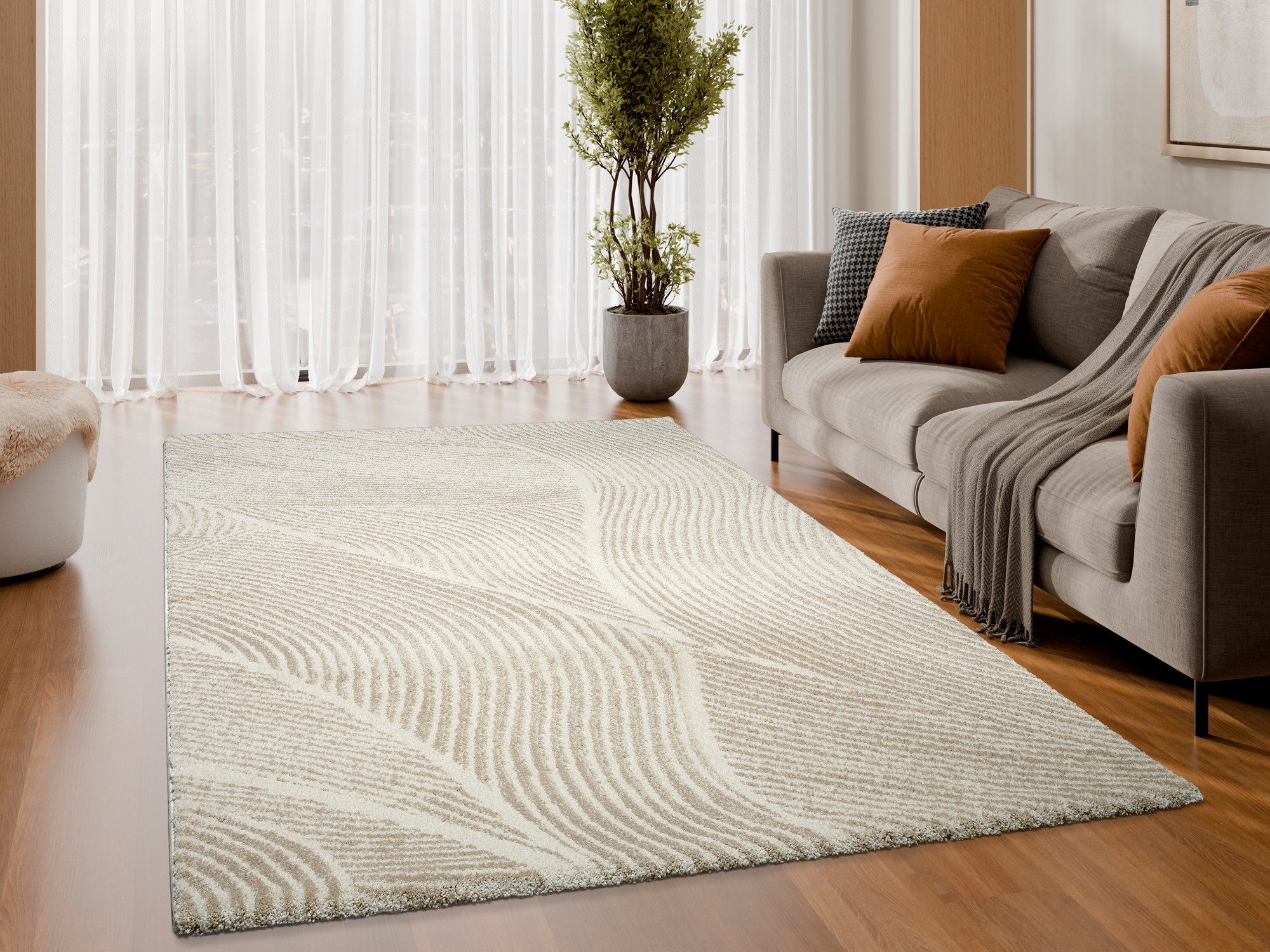 OCI DIE TEPPICHMARKE Teppich LIV PATH, auch als Läufer und in Rund, rechteckig, Höhe: 20 mm, hochwertiger Design Teppich, pflegeleicht, auch in quadratisch