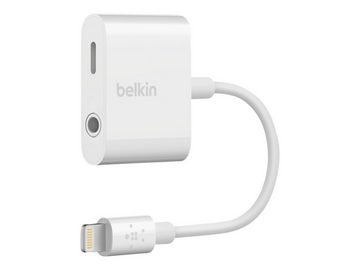 Belkin BELKIN RockStar 3,5mm Audio + Lightning Adapter, Weiß Computer-Kabel