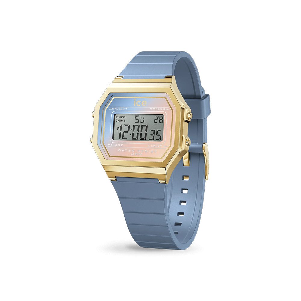 ice-watch Digitaluhr Ice-Watch Ice Digit Retro Blue Majestic (S) 022717, Ice-Watch Ice Digit Retro Blue Majestic (S)