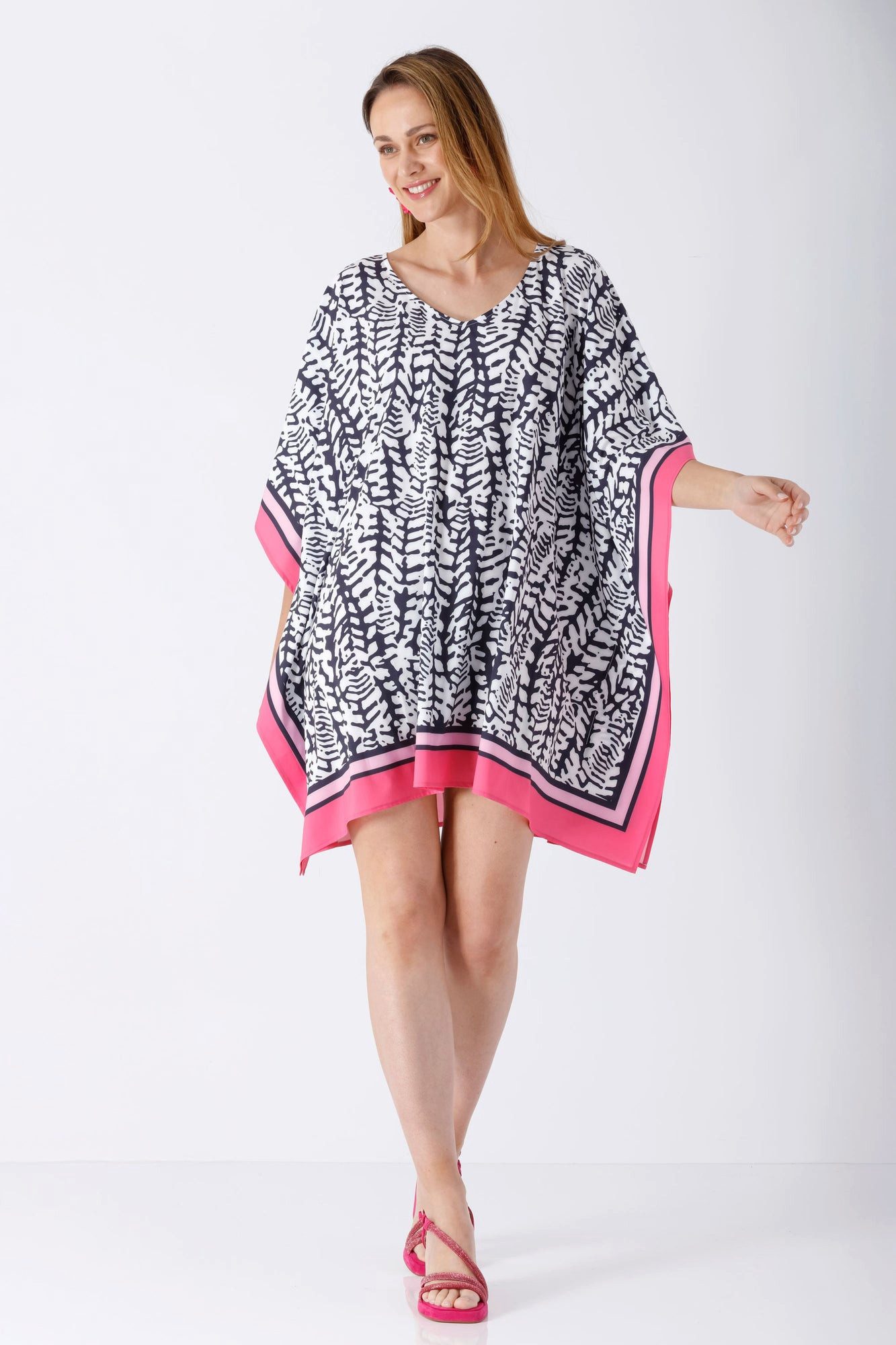 Hajo Tunika Damen La vie en rose Tunika PES/EL WEB Silk touch
