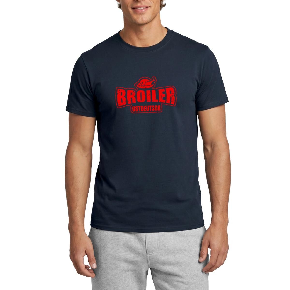 Spreadshirt T-Shirt Ostdeutschland Broiler Männer T-Shirt (1-tlg)