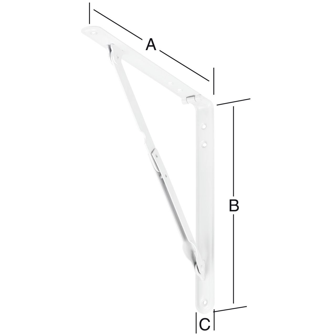 Wandregalhalter 20 Vormann weiß 20 cm Klappkonsolen Vormann x