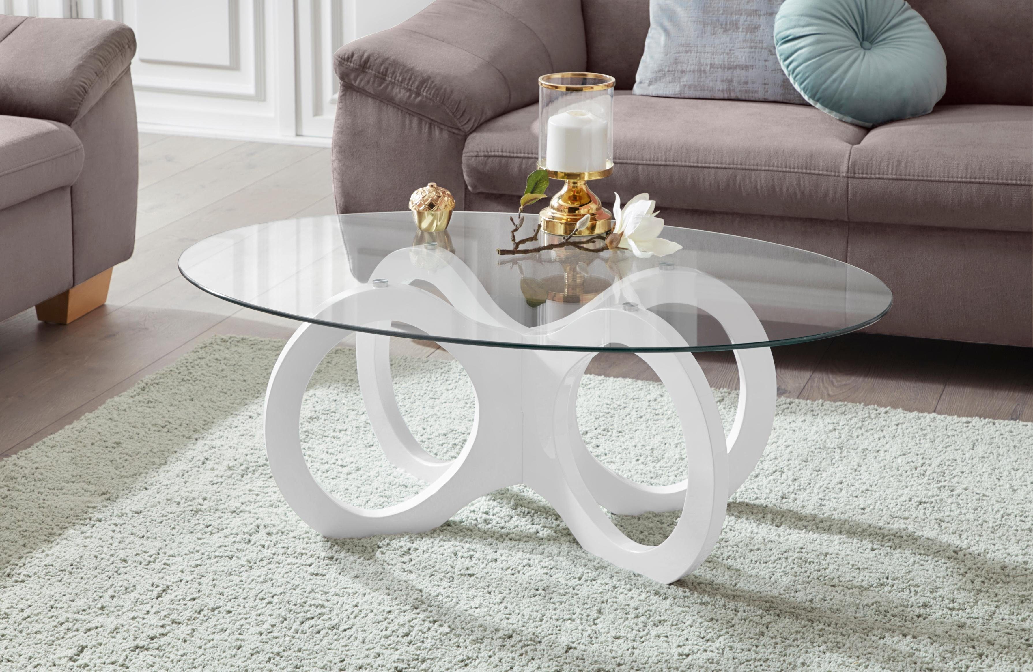 OTTO home Couchtisch Citro, in ovaler Form, elegant