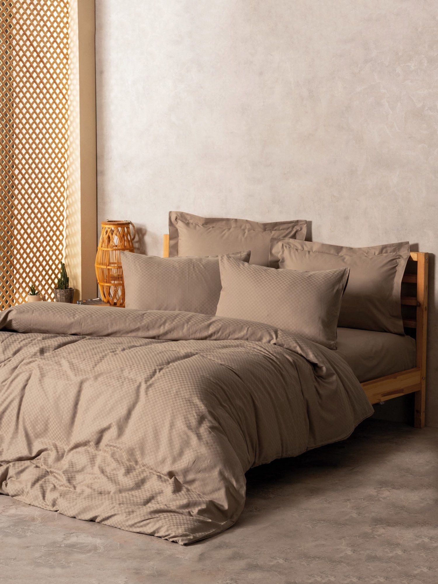 Luxusbetten24 Bettwäsche Bettwäsche-Set Taupe