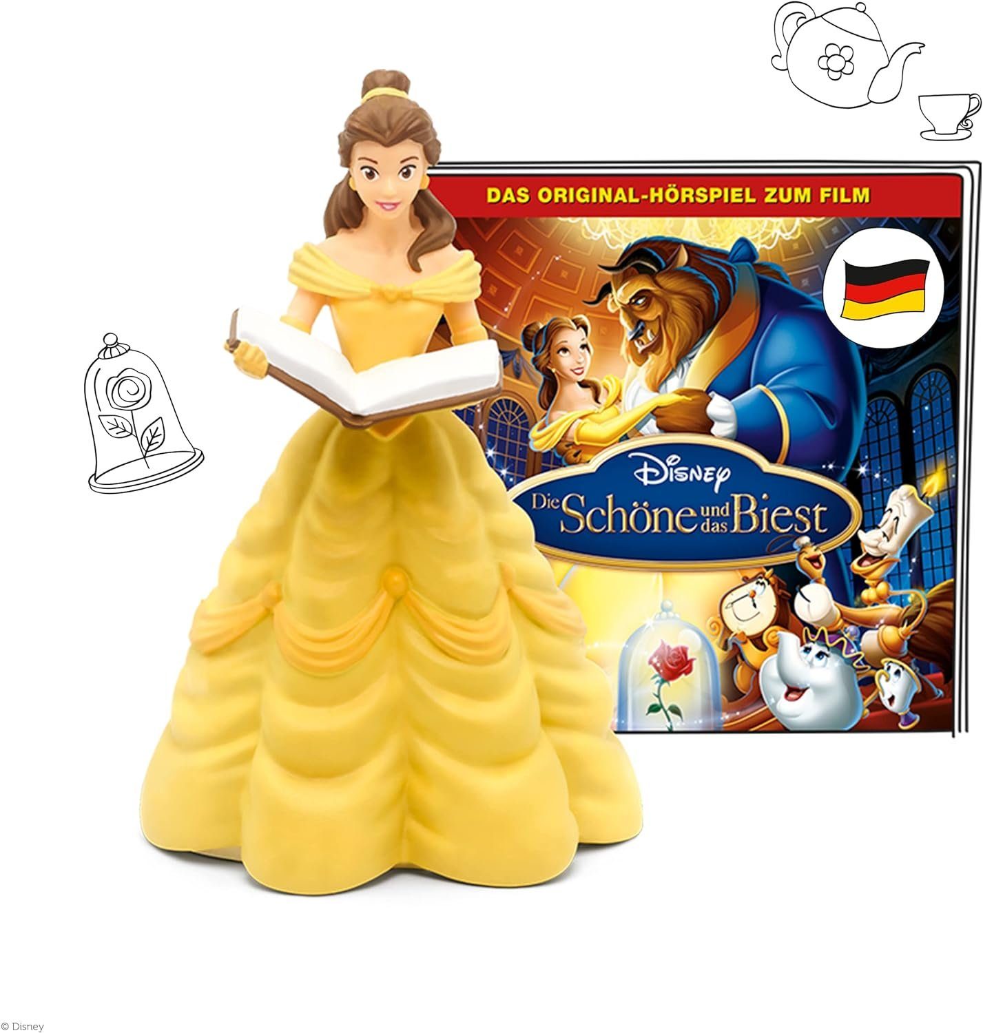 tonies Hörspielfigur 3er-Sparset Disney Die Schöne & Das Biest, Rapunzel + Dornröschen