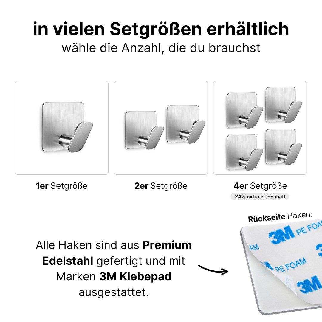 LIVINA HOME Handtuchhaken Haken selbstklebend Bad und Küche, Handtuchhalter günstig online kaufen