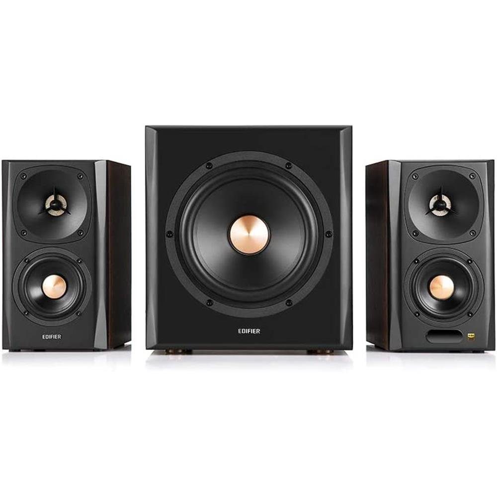 Edifier® S360DB Regal-Lautsprecher 2.1 (Bluetooth, 155 W, drahtloser Subwoofer)