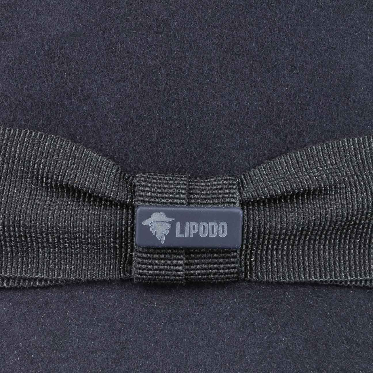 Lipodo Fedora (1-St) Porkpie mit Ripsband, Made in Italy – Bild 4 von 5