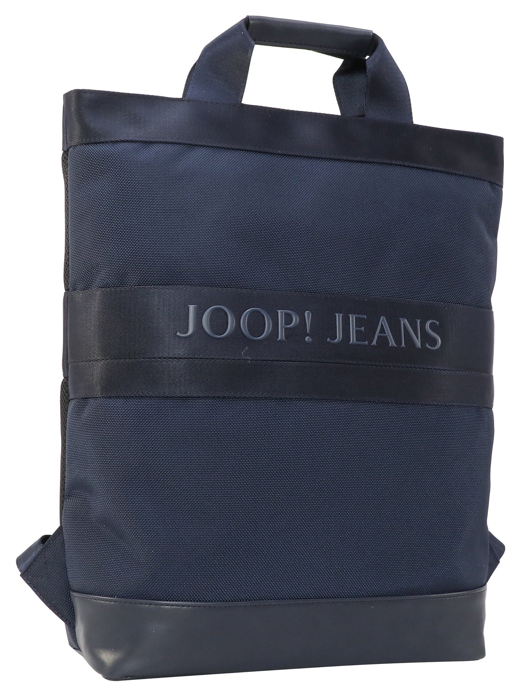 Joop Jeans Cityrucksack modica falk Reißverschluss-Vortasche svz, mit backpack darkblue