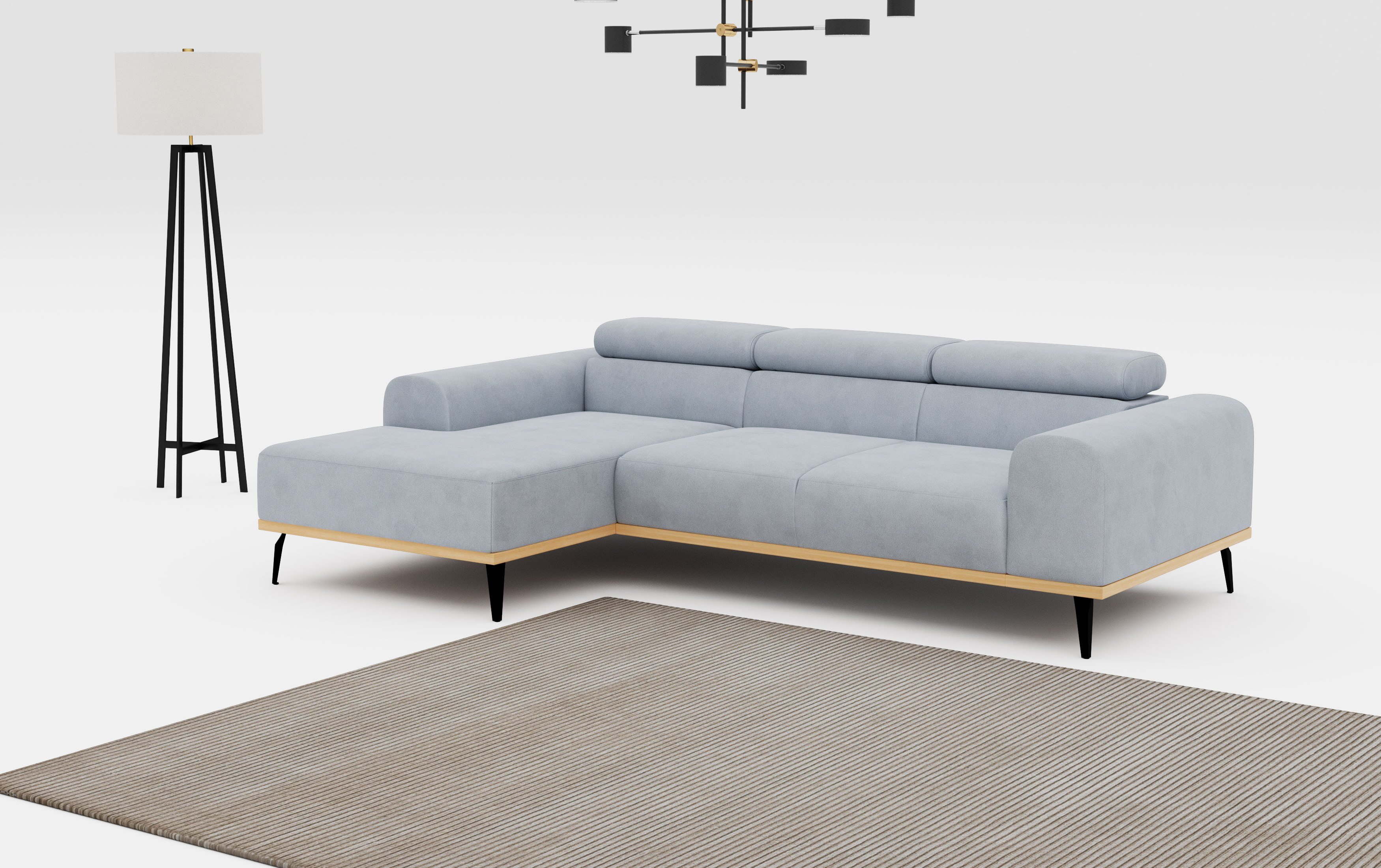 Places of Style Ecksofa Carlo L-Form, günstig online kaufen