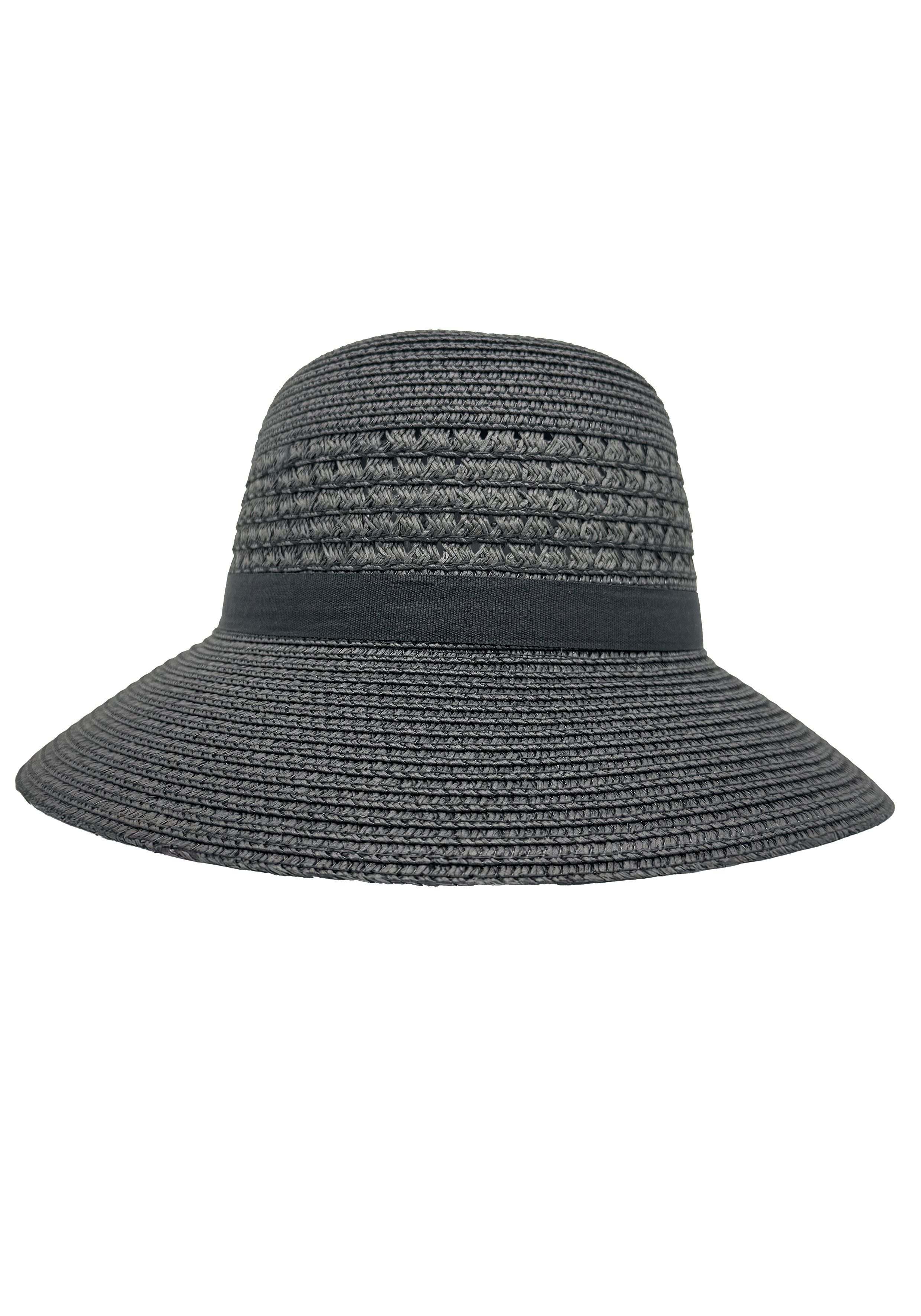 Laura Scott Sonnenhut mit schmückender Zierschleife, knautsch- & falltbar - NEW