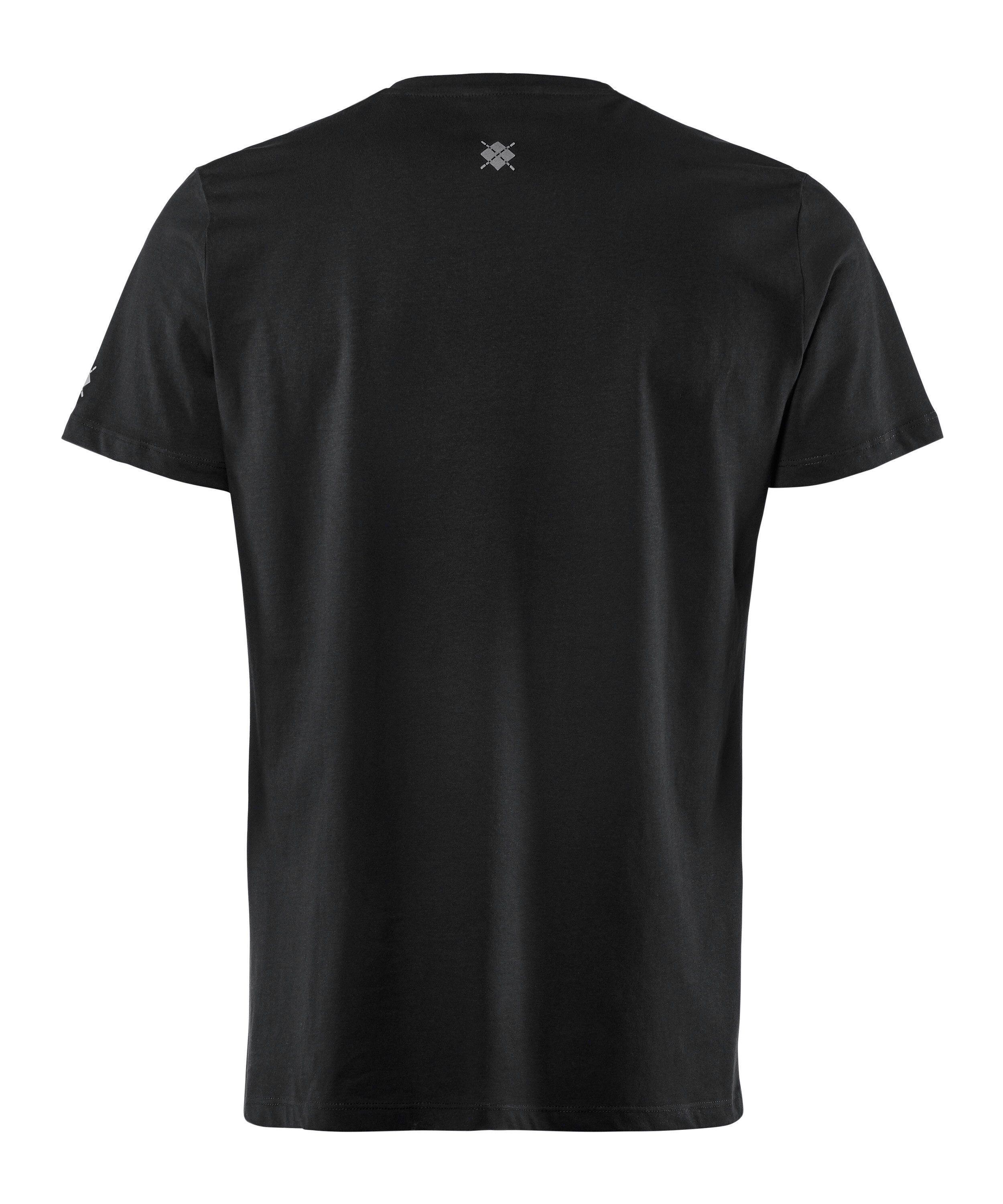 aus Burlington black (3000) T-Shirt (1-tlg) Biobaumwolle