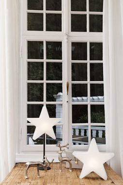 8 seasons design LED Stern Shining Window Star, LED fest integriert, Tageslichtweiß, 30 cm weiß für In- und Outdoor