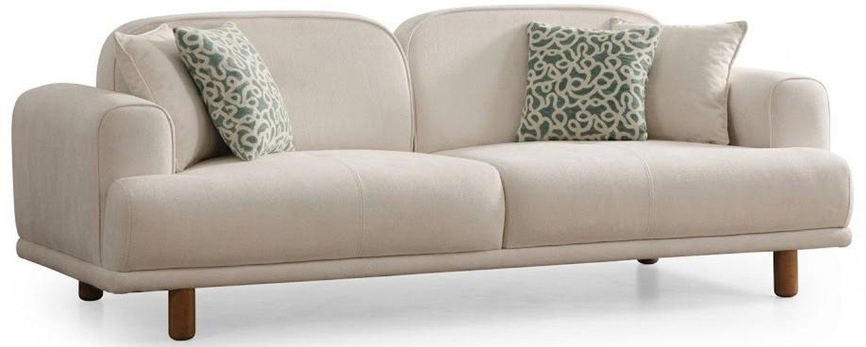 JVmoebel 3-Sitzer 3-Sitzer Sofa Beige Stil modern bequem praktisch Wohnzimmer, 1 Teile