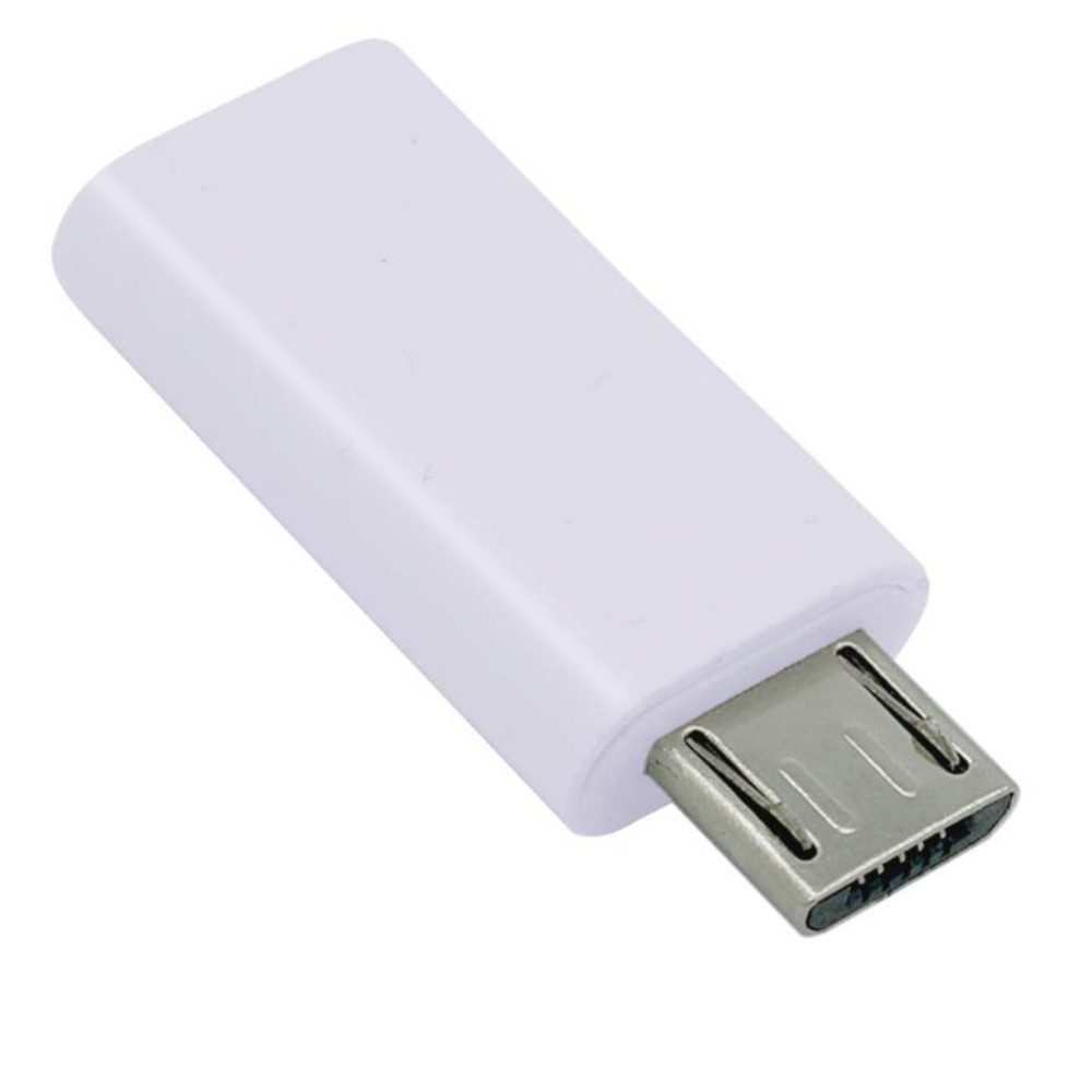 Adapter USB Type C Buchse - micro USB Stecker, weiß USB-Kabel