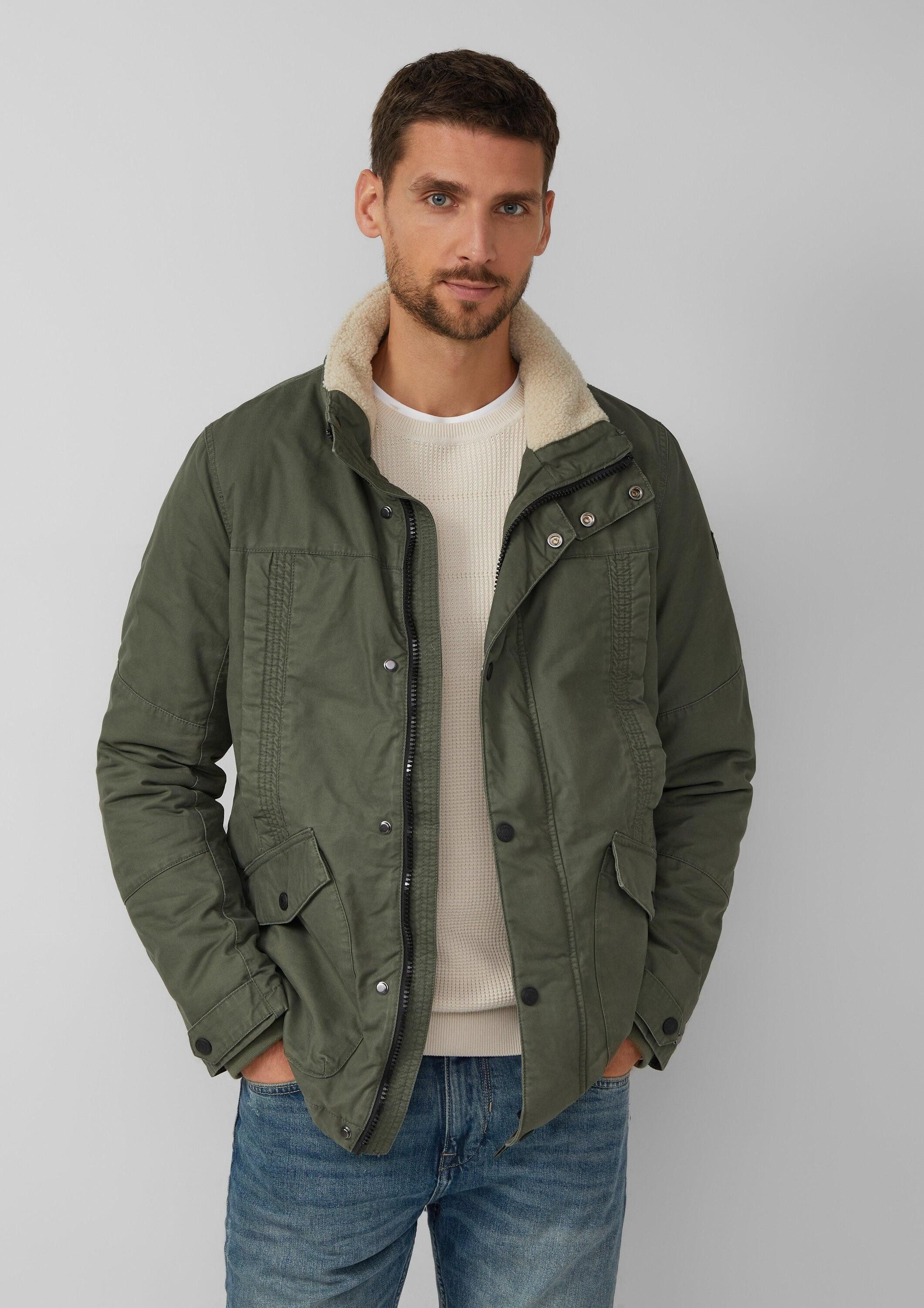 s.Oliver Funktionsjacke Outdoor-Jacke Wattierte Utility-Jacke mit Stehkrage günstig online kaufen