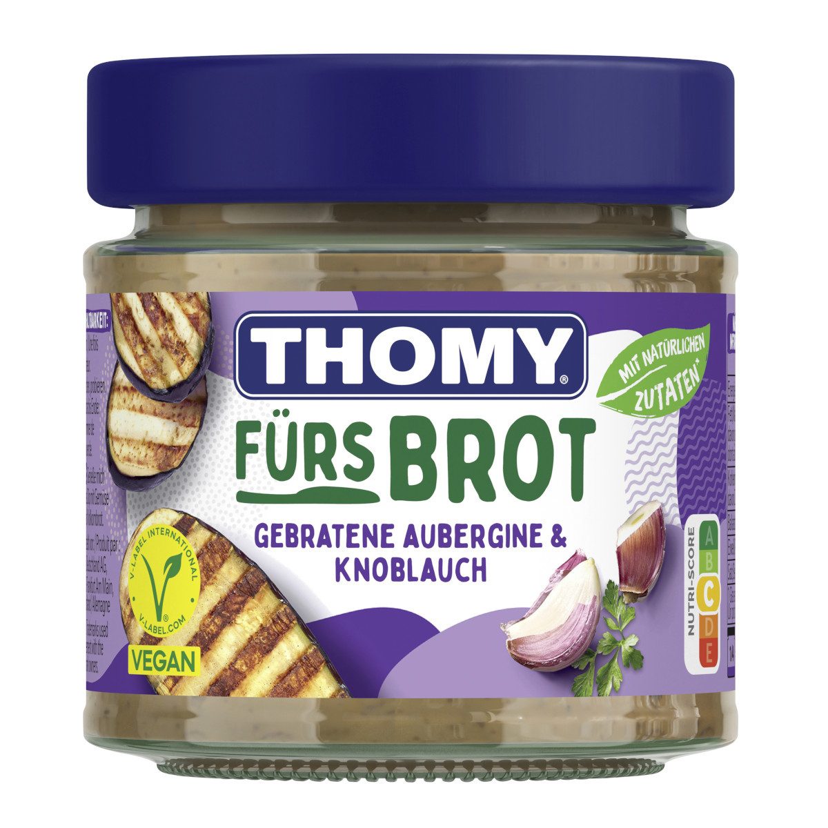 THOMY Saucen, Thomy Fürs Brot Gegrillte Aubergine und Knoblauch vegan 180g