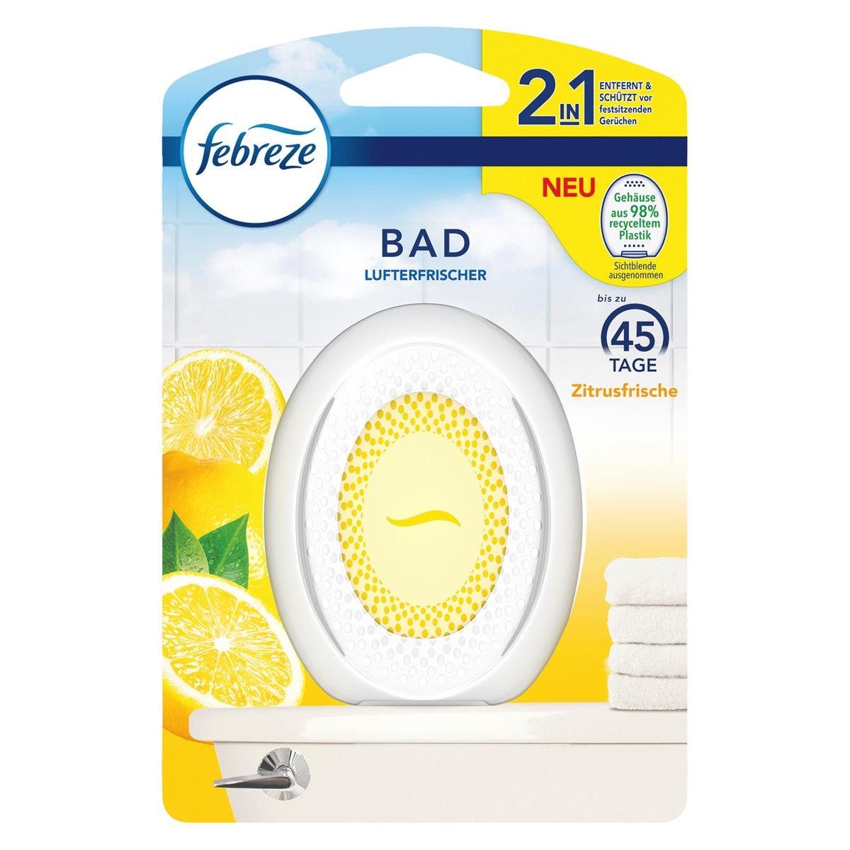 Lufterfrischer Raumduft Pack) (1er - Zitrusfrische Febreze Febreze Raumduft Bad