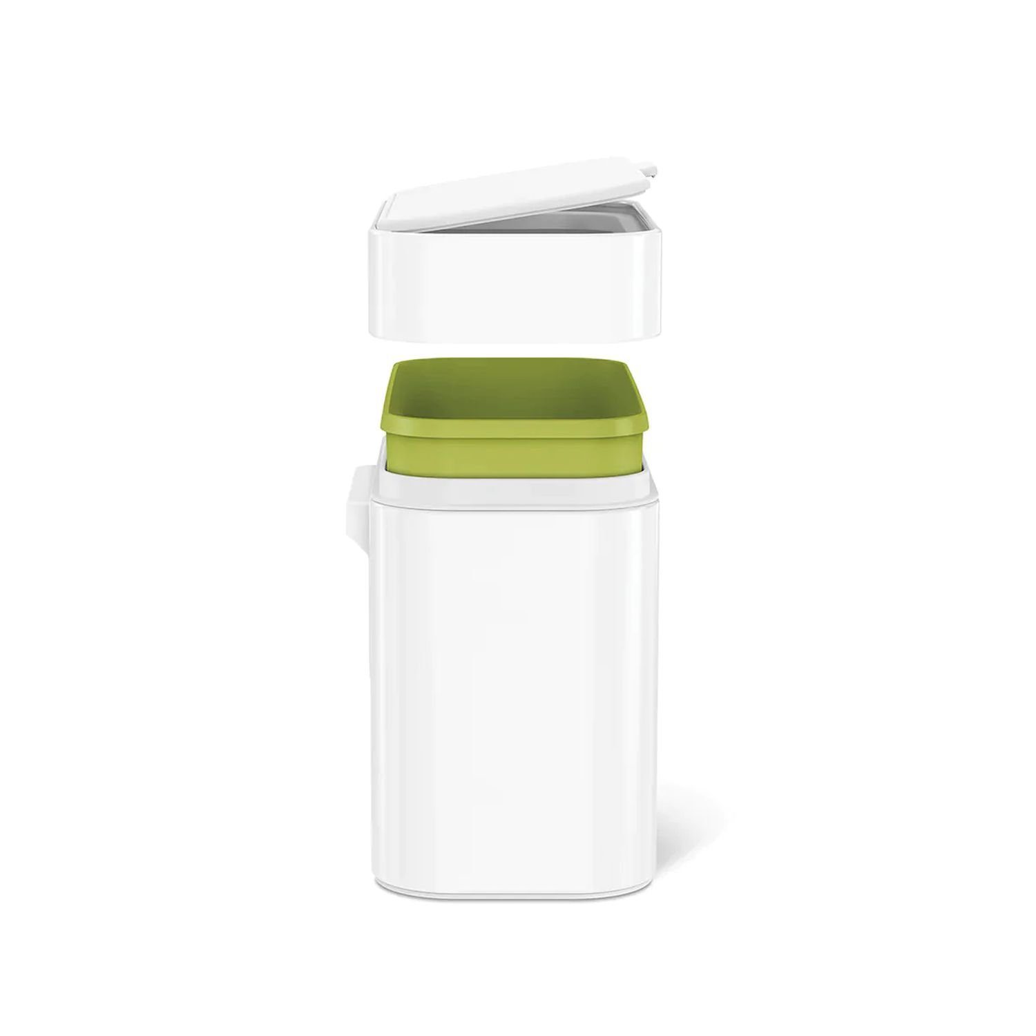 simplehuman Mülleimer Kompost-Caddy 4 l Weiß