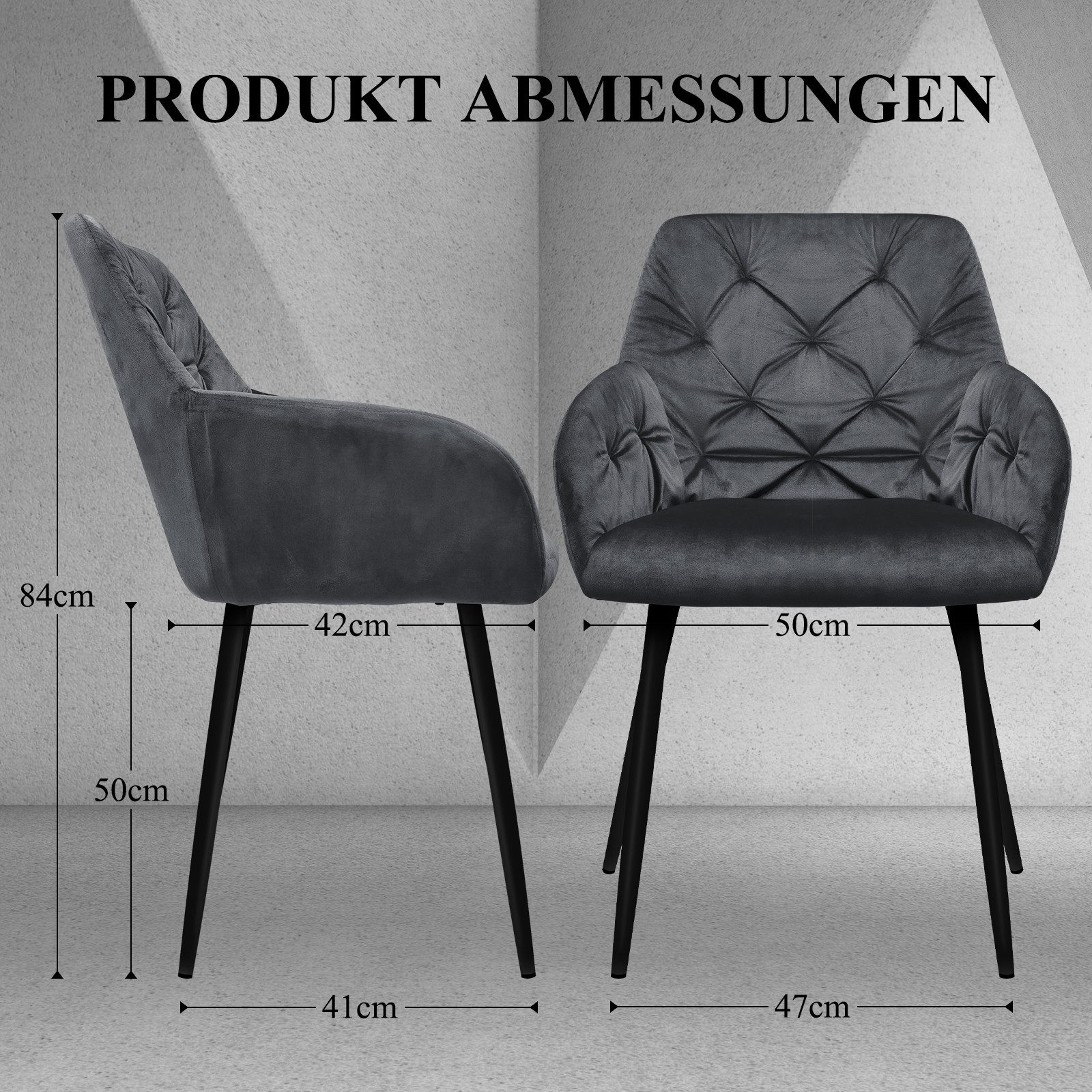 HOMELUX Polsterstuhl Esszimmer Stühle 4er Set, Esszimmerstuhl Küchenstuhl m günstig online kaufen