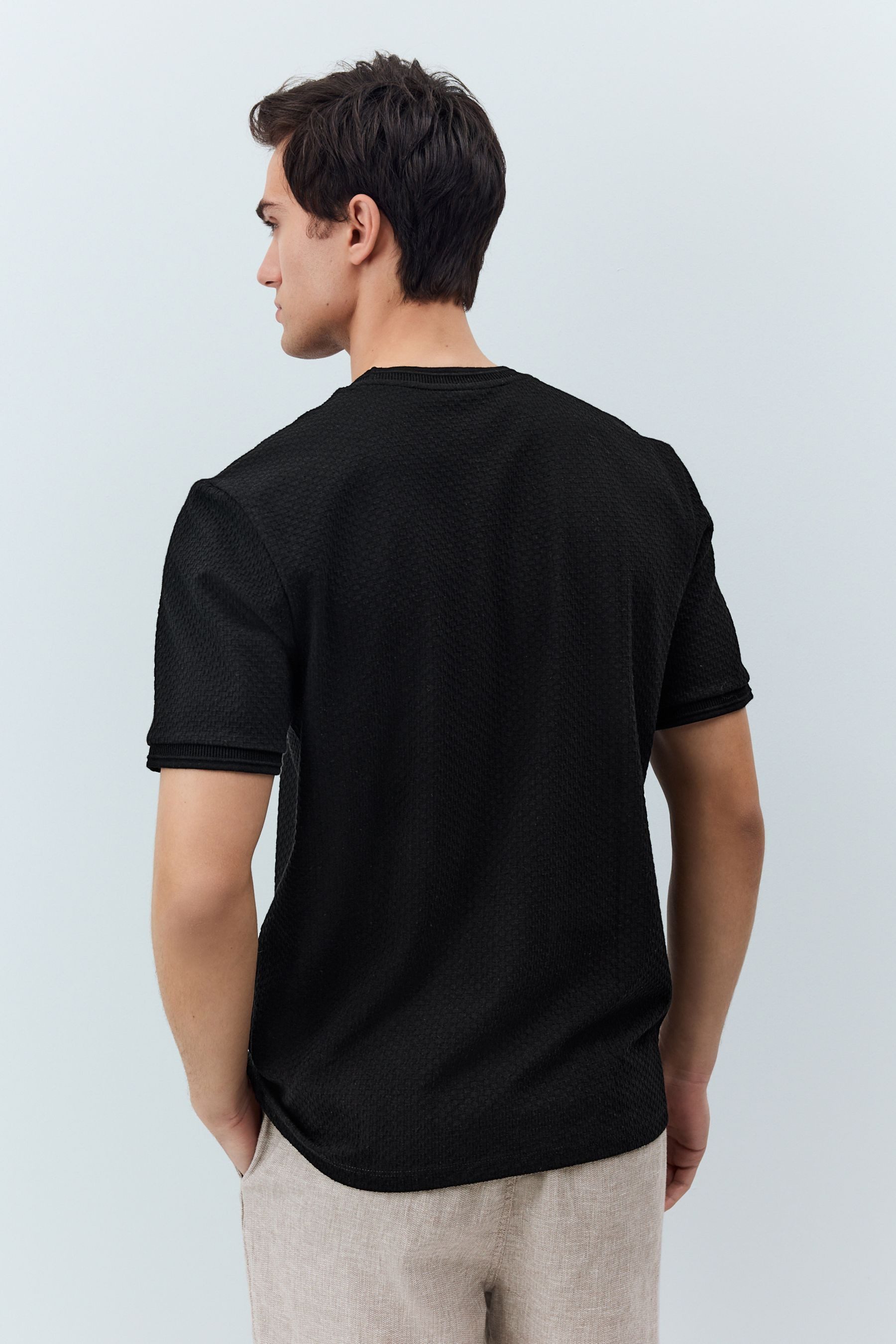 Next T-Shirt Strukturiertes T-Shirt (1-tlg) günstig online kaufen