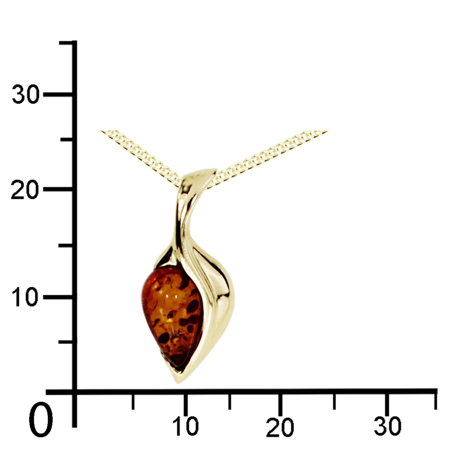 OSTSEE-SCHMUCK Kette mit Anhänger Ostsee-Schmuck Kette mit Anhänger Ires Kette mit Anhänger Ires (2-tlg)