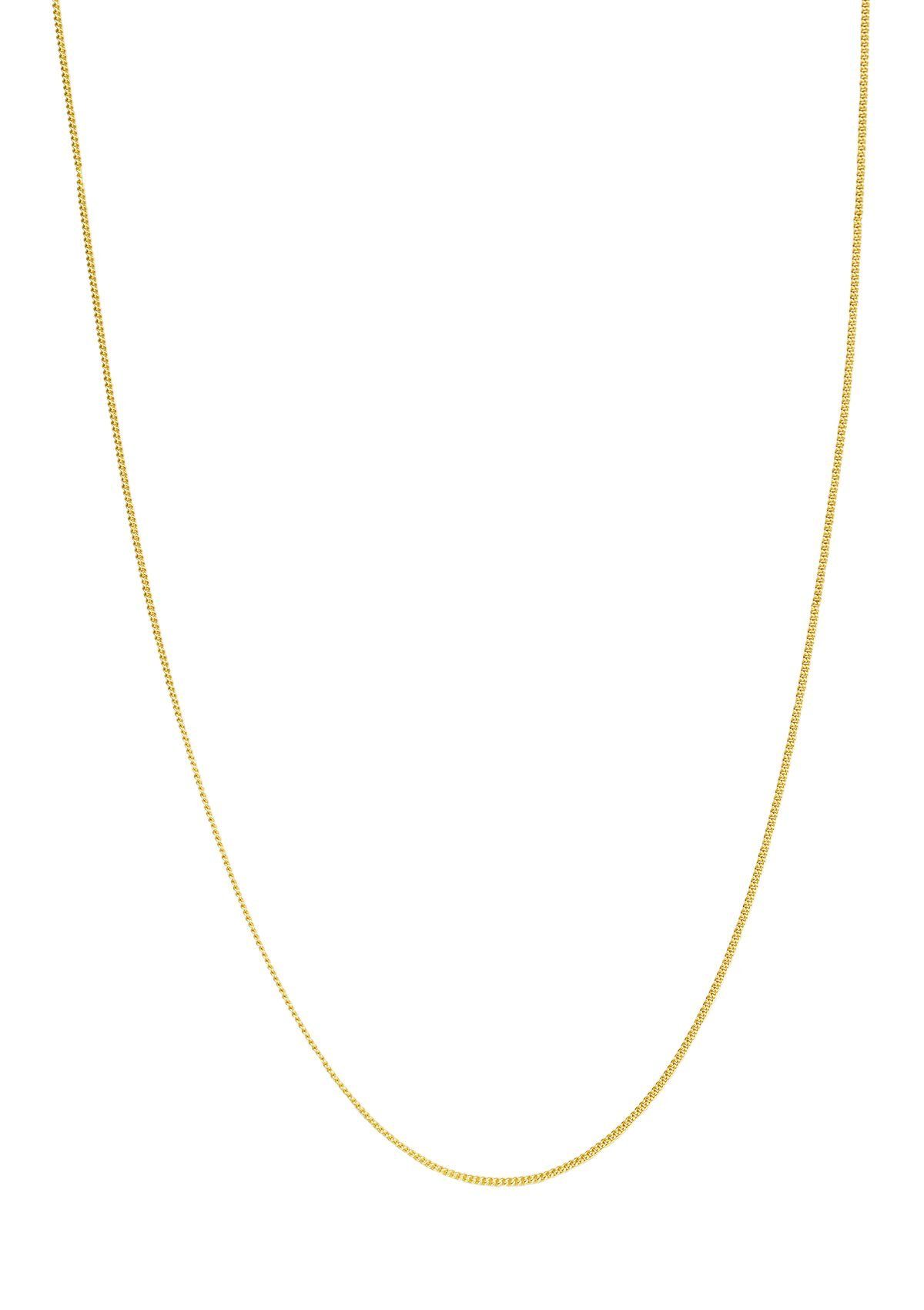 Hey Happiness Silber fein Vergoldet Halskette Look 18K, Layer strukturiert Damen zum Silberkette Kombinieren, hypoallergen 925