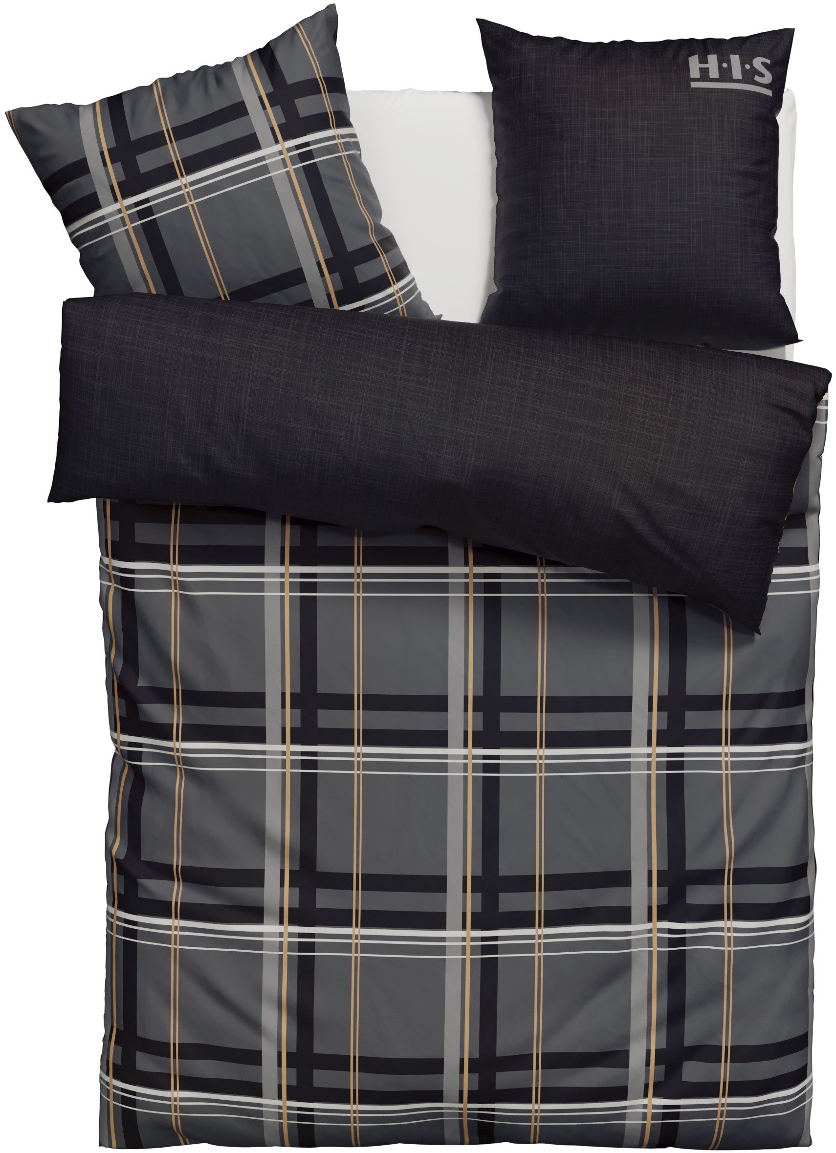 H.I.S Wendebettwäsche Talin, Linon, 2 teilig, NEUHEIT in Gr. 135x200 oder 1 günstig online kaufen