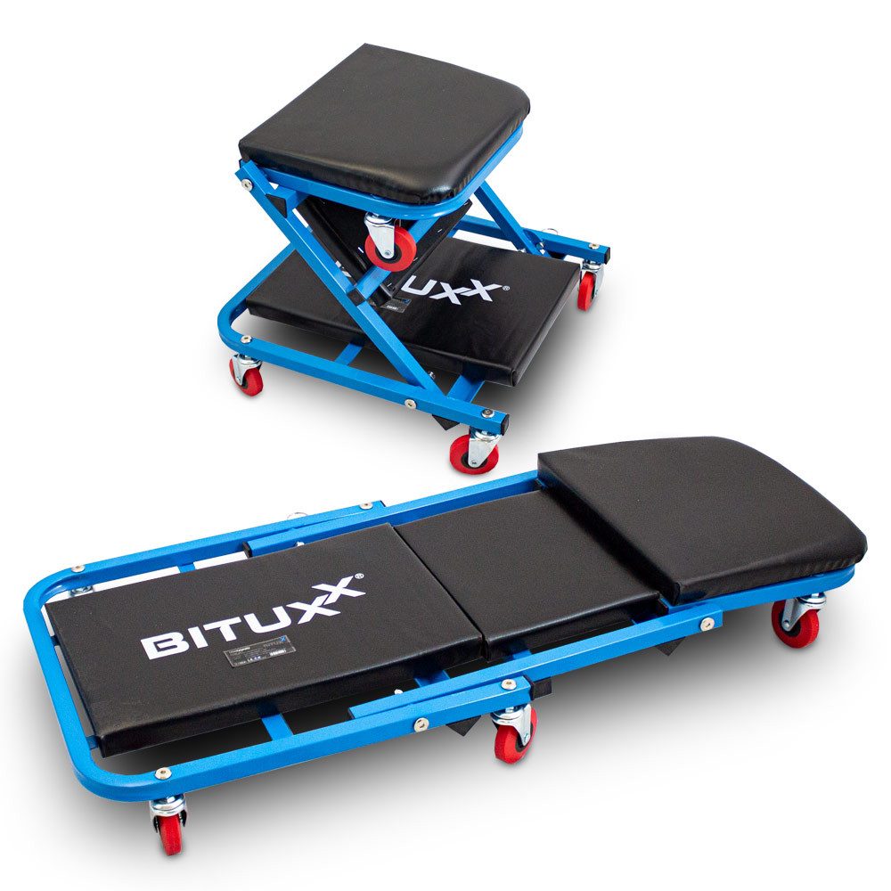 Bituxx Montagehocker 2in1 auch als Werkstattliege verwendbar (MS-17063)