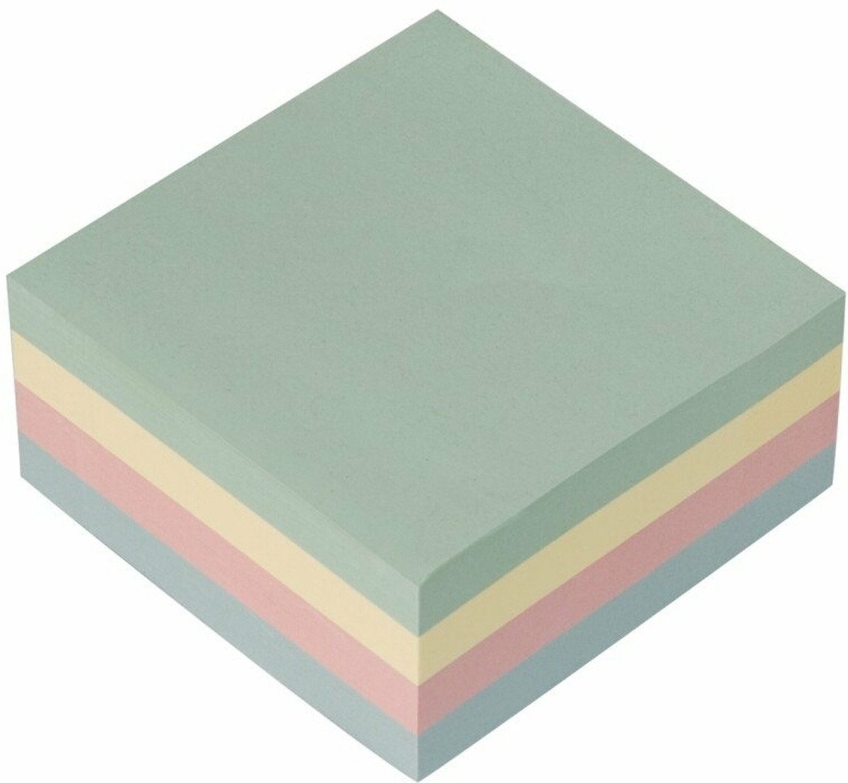 Connect Haftnotizblock Haftnotizen 75x75mm 400 Blatt pastell