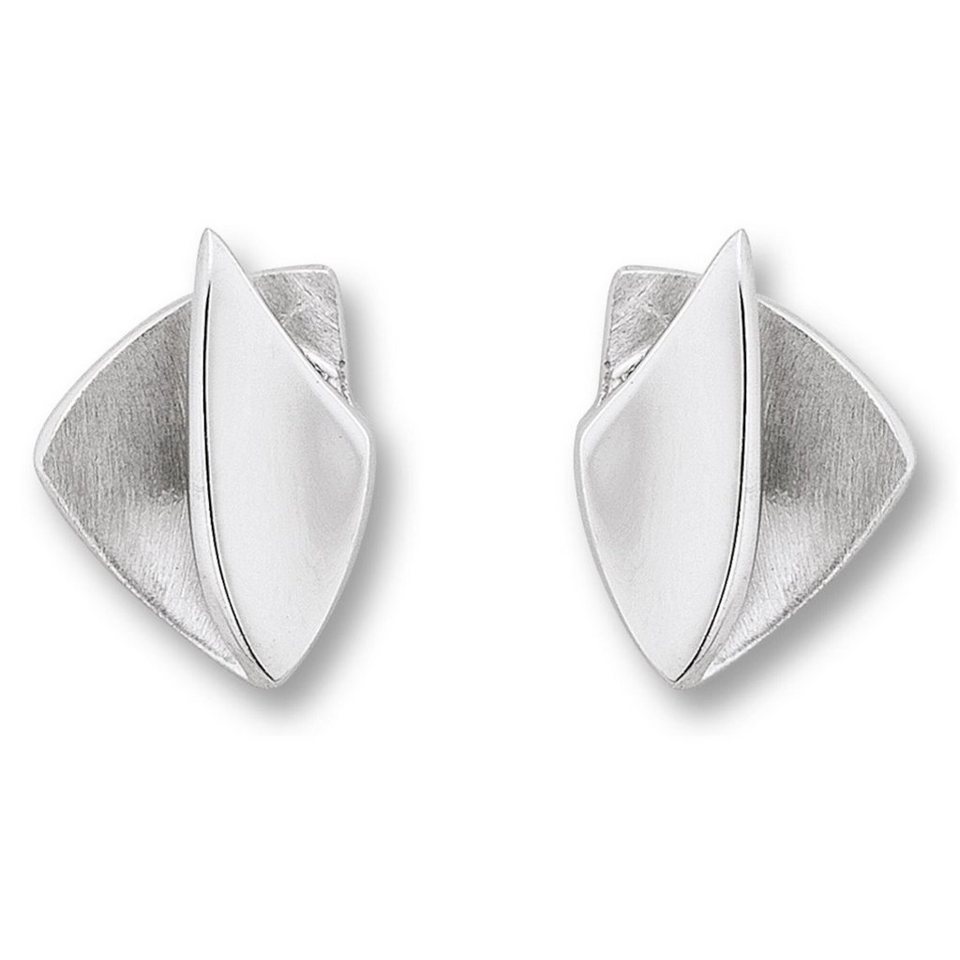 ONE ELEMENT Paar Ohrstecker Ohrringe Ohrstecker aus 925 Silber, Damen  Silber Schmuck, Breite : 6,70 mm - Höhe : 8,50 mm