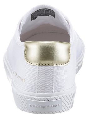 Tommy Hilfiger LACE UP VULC SNEAKER Plateausneaker Kontrastbesatz in Metallicoptik, Freizeitschuh, Halbschuh, Schnürschuh