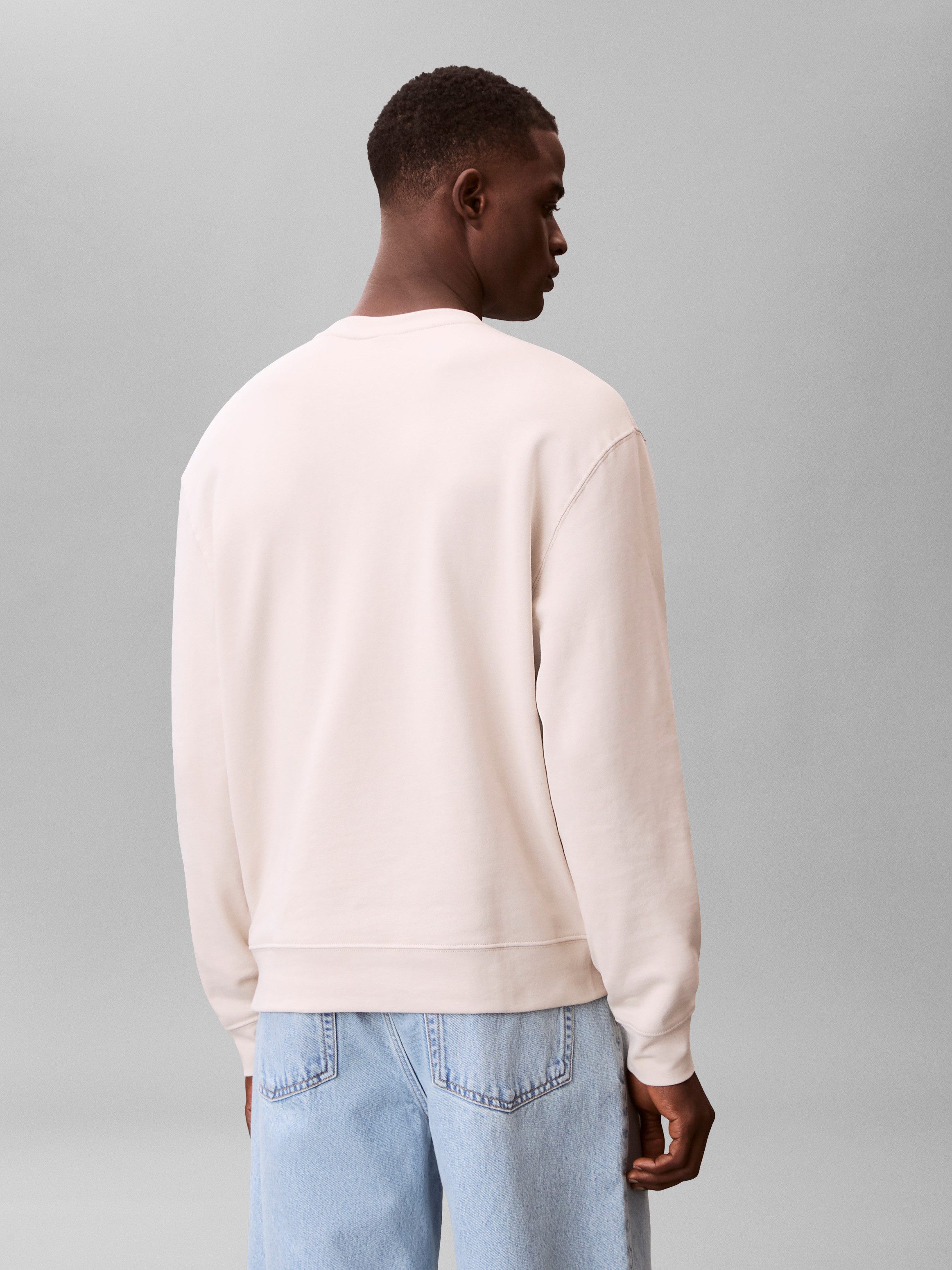 Calvin Klein Jeans Sweatshirt 400GSM TRRY BDG CRWN Mit Rundhalsausschnitt