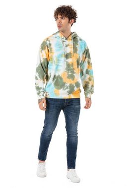 RedBridge Kapuzensweatshirt Scunthorpe mit bunten Batik-Muster