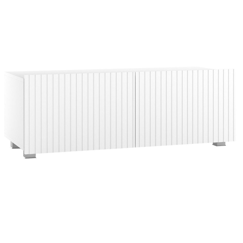 Lomadox Lowboard KEMPTEN-132, in weiß matt, günstig online kaufen