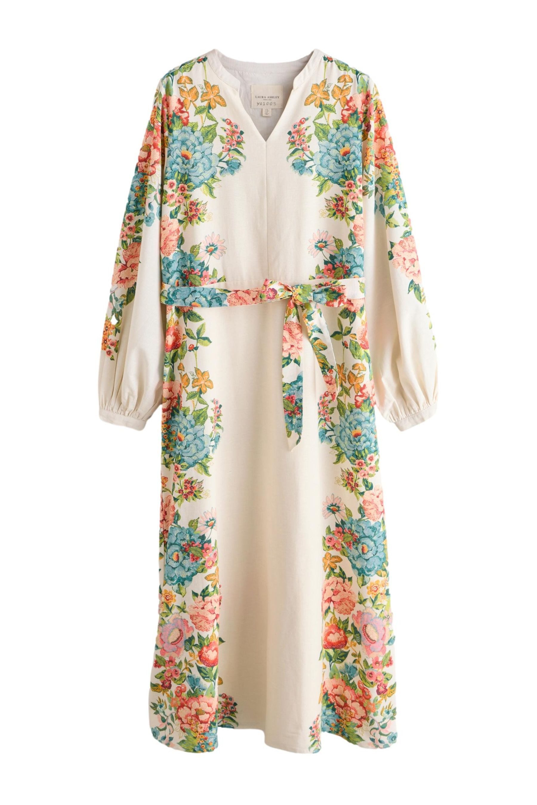 LAURA ASHLEY Maxikleid Laura Ashley Maxikleid mit Lavington-Print (1-tlg)