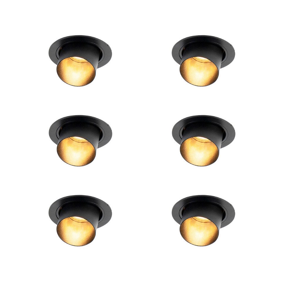 Qazqa LED Einbaustrahler 98817, ohne Leuchtmittel, Warmweiß