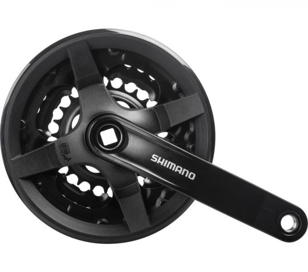Shimano Fahrradkurbel SHIMANO Kurbelgarnitur TOURNEY FC-TY301 Kurbelgarnitur - 6-fach, 7-fac