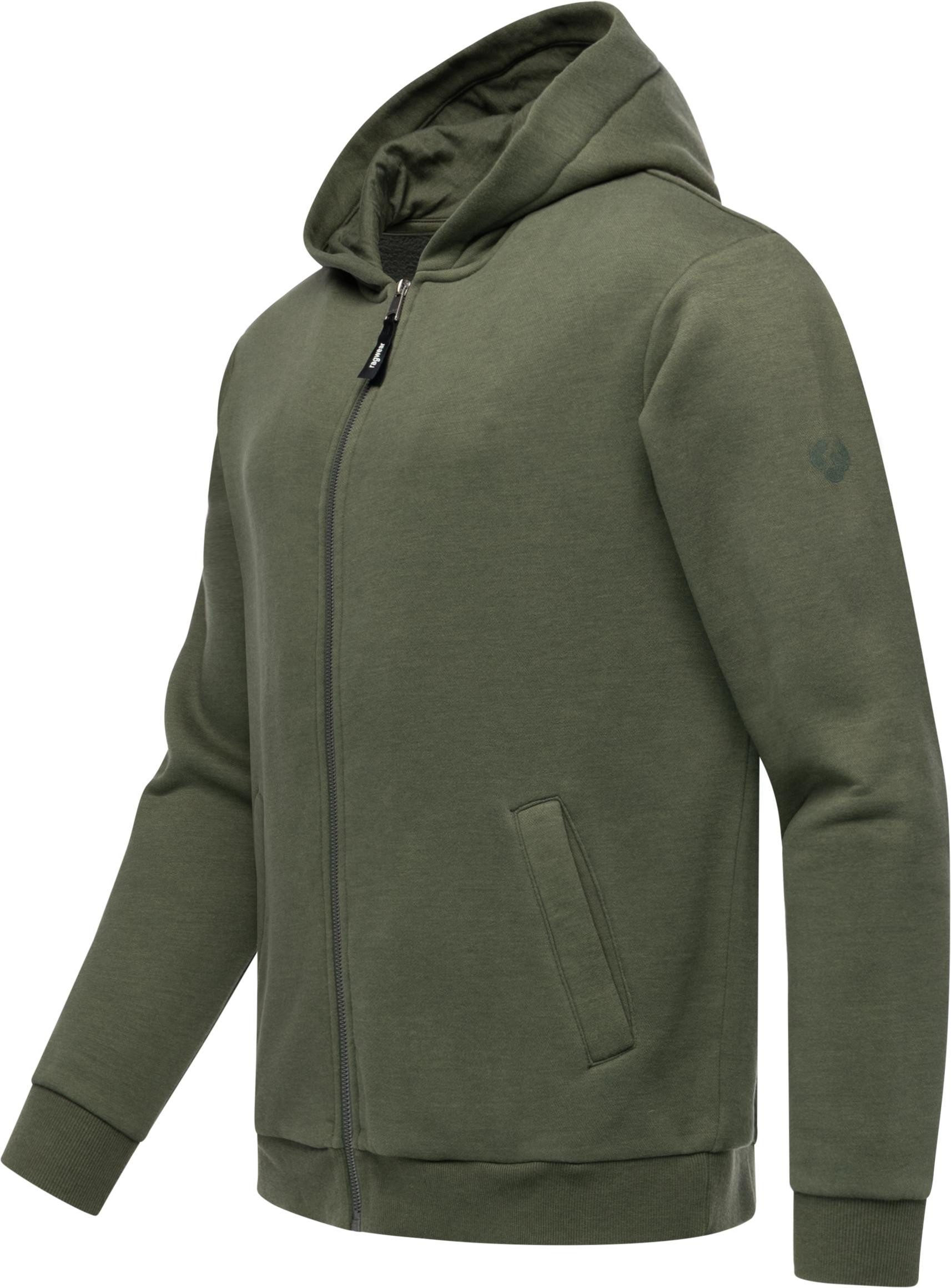 Ragwear Sweatjacke Natten Weiche Herren Alltagsjacke mit Kapuze