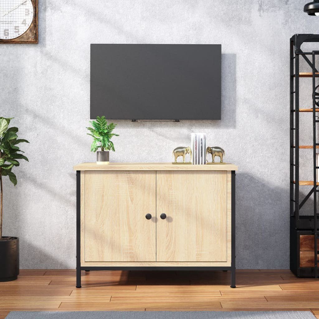 furnicato TV-Schrank mit Türen Sonoma-Eiche 60x35x45 cm Holzwerkstoff