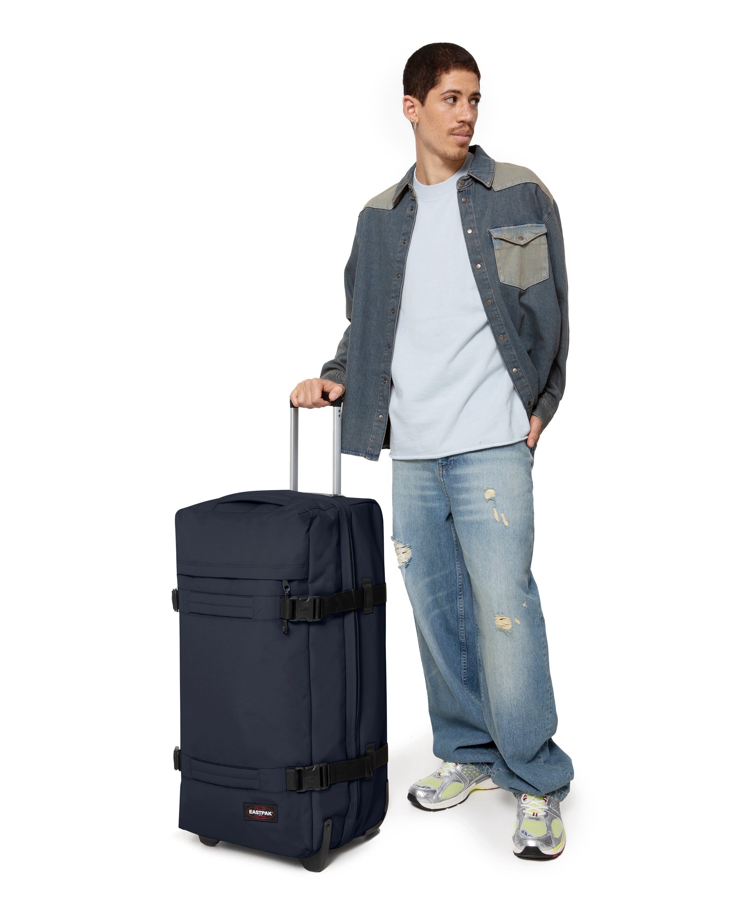 Eastpak Weichgepäck-Trolley TRANSIT'R L, 2 Rollen, Reisegepäck Aufgabegepäck Reisekoffer mit TSA Schloss Reisetasche