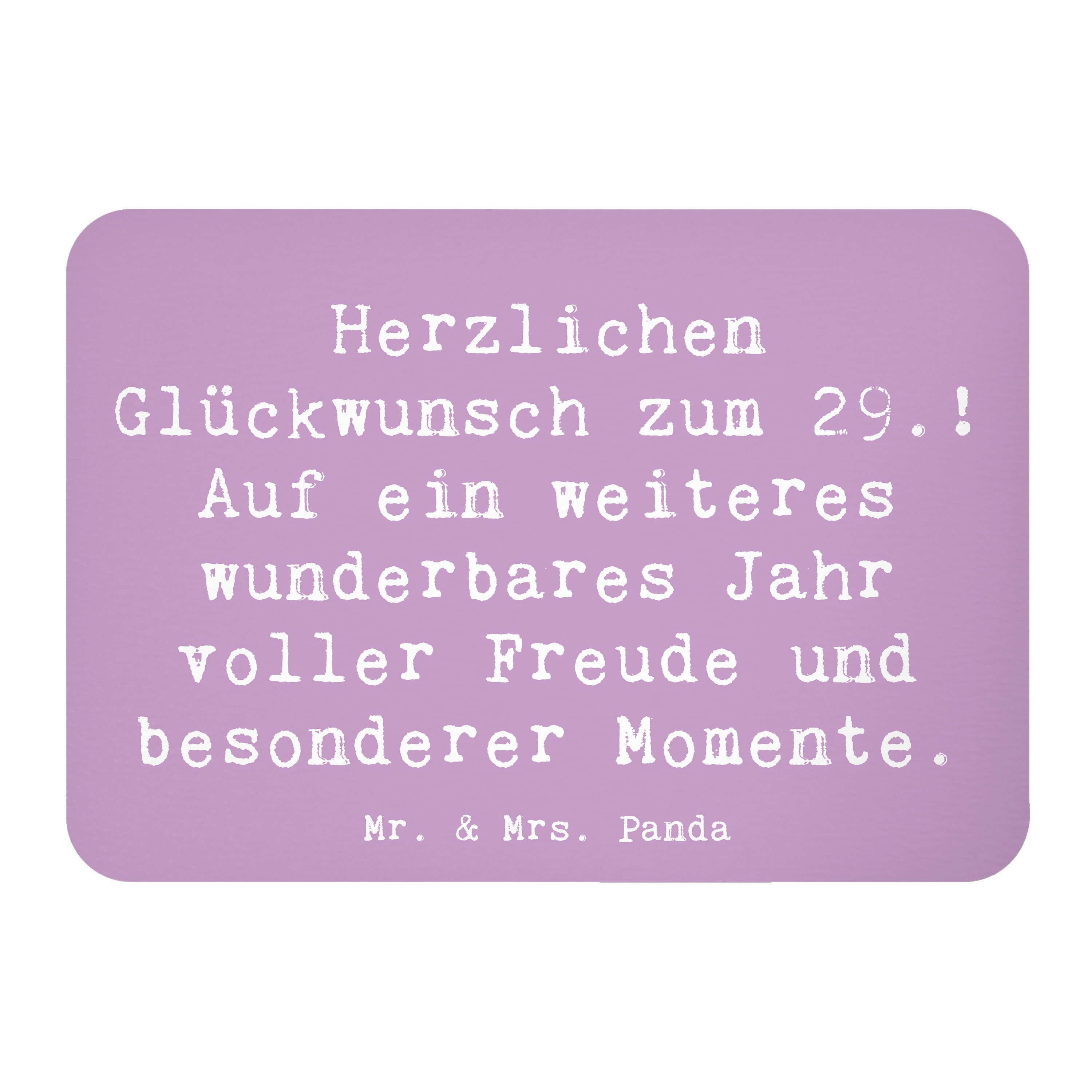 Magnet Spruch 29. Geburtstag - Lavendeltraum - Geschenk, Lachen, Geschenk 29